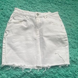 white skirt
